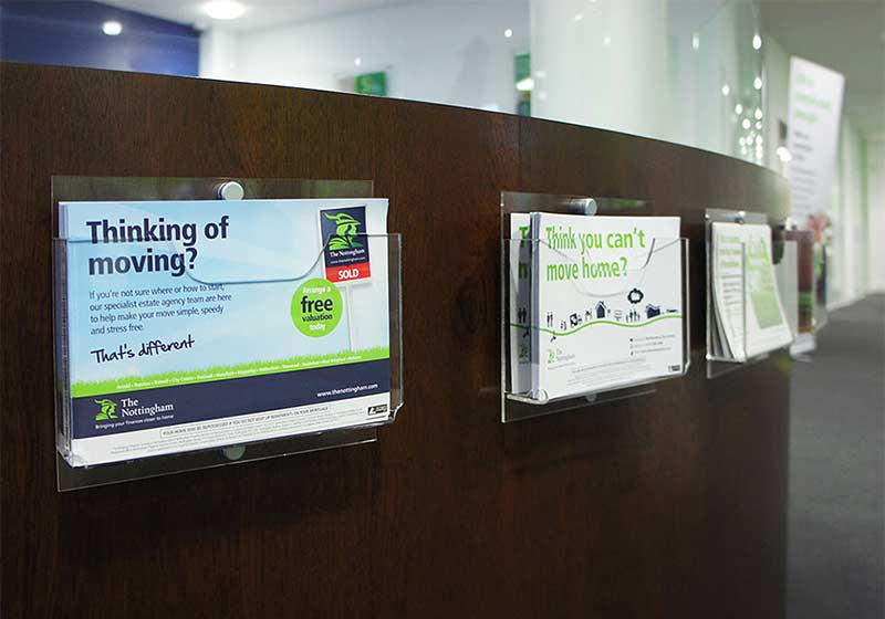 Wall Mounted Acrylic Literature/Information Displays