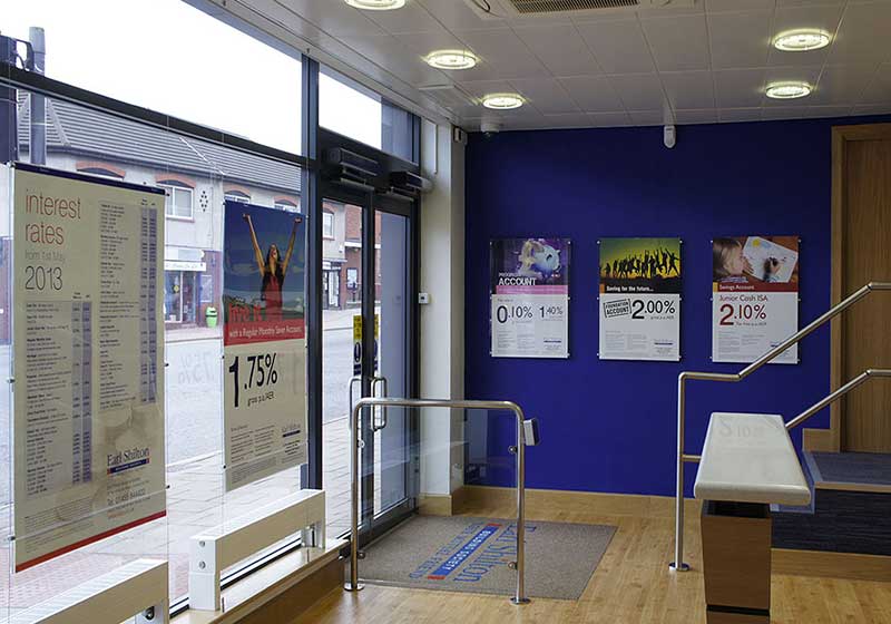 Cable Suspended Easy Access Poster Holders and Oversize Graphic Panels