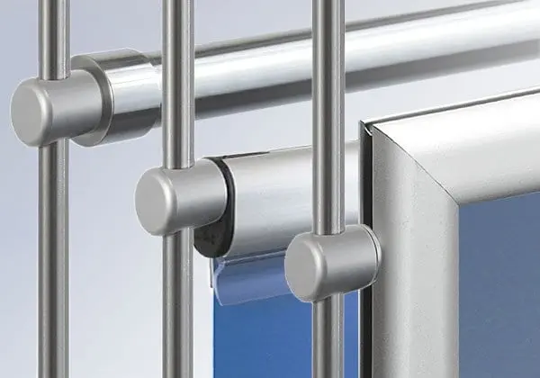 Rod Hanging Rail & Frame Supports | Nova Display Systems