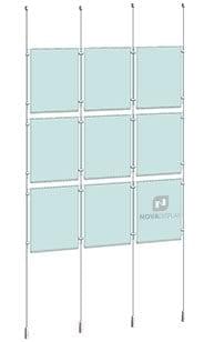 Cable Suspended Easy Access Poster Display Kit #KPI-014 