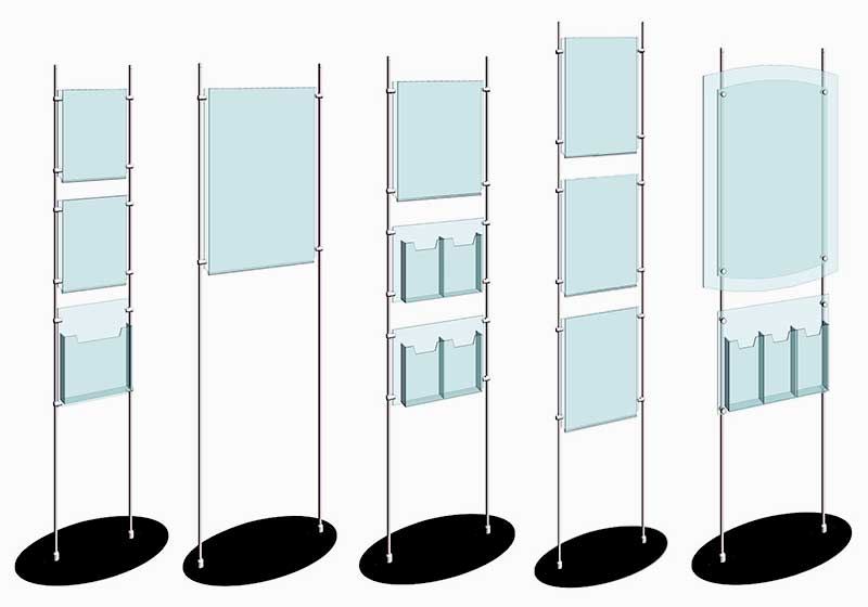 Totem Display Stands / Modular Floor-Standing Display Kits