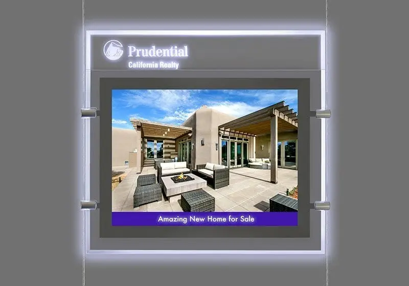 Branded LED Displays by Nova Display Systems — LED Light Pockets with Etched Logo