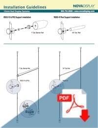 How to Install RS03-10 & RS05-10 Support for Hanging Rail to 10mm Rods