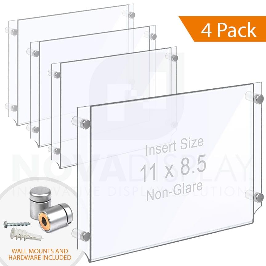 Nova Display Systems / Wall Mounted Acrylic Poster Holder / Easy Access Acrylic Pocket Frame – Non-Glare