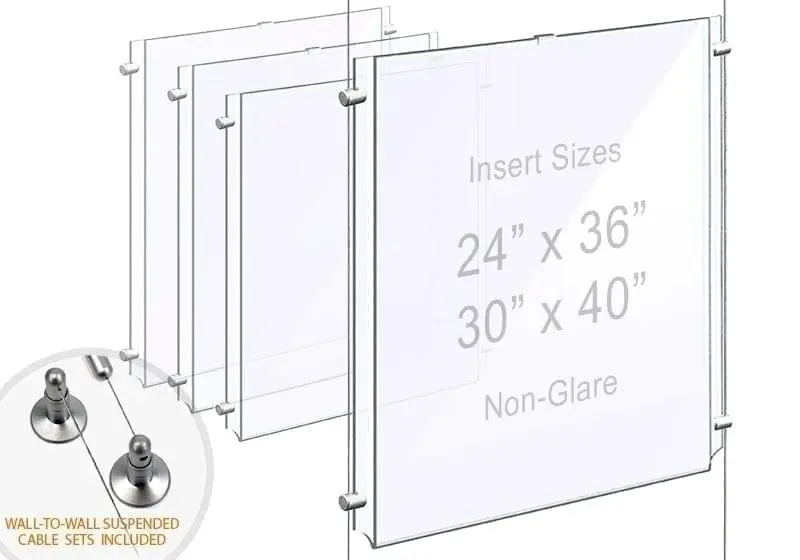 Acrylic Poster Holders – Saving Bundles | Nova Display Systems