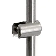 Vertical Support Single-Sided – Non-Removable (#303 Stainless Steel)