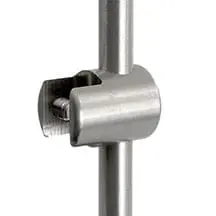 Vertical Support Single-Sided – Non-Removable (#303 Stainless Steel)