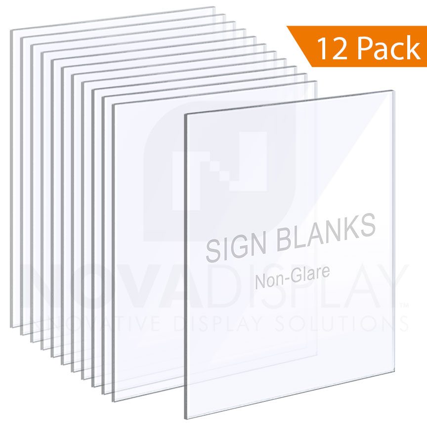 Non-Glare Acrylic Sign Blanks