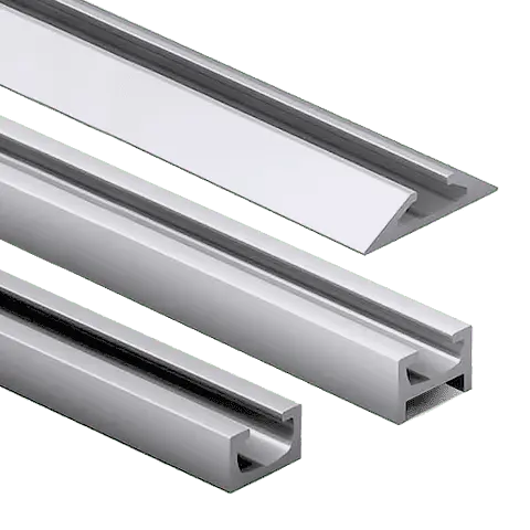 Rebate and Threshold Channel for Ceiling/Floor Cable/Rod Mounting