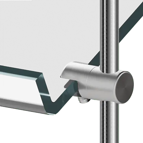 Specialty Supports — Multi-Position Clamp Support for Panels/Shelves | Nova Display Systems