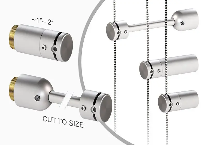 Wall-Mount Cable Stabilizer | Specialized Accessories and Components for 3mm Cable Systems | Nova Display Systems