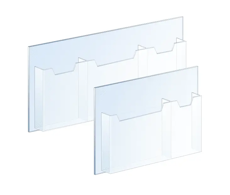 Acrylic Literature Holder Multi-Pocket / Mixed Configuration