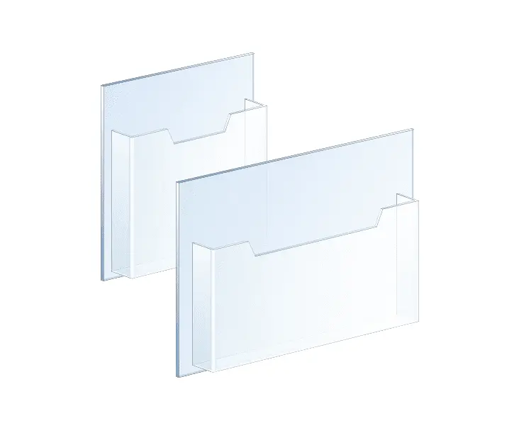 Acrylic Literature Holder Single-Pocket Configuration