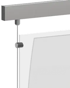 Track/Rail 1.5mm Cable Suspension for Info/Poster Acrylic Holders | Nova Display Systems