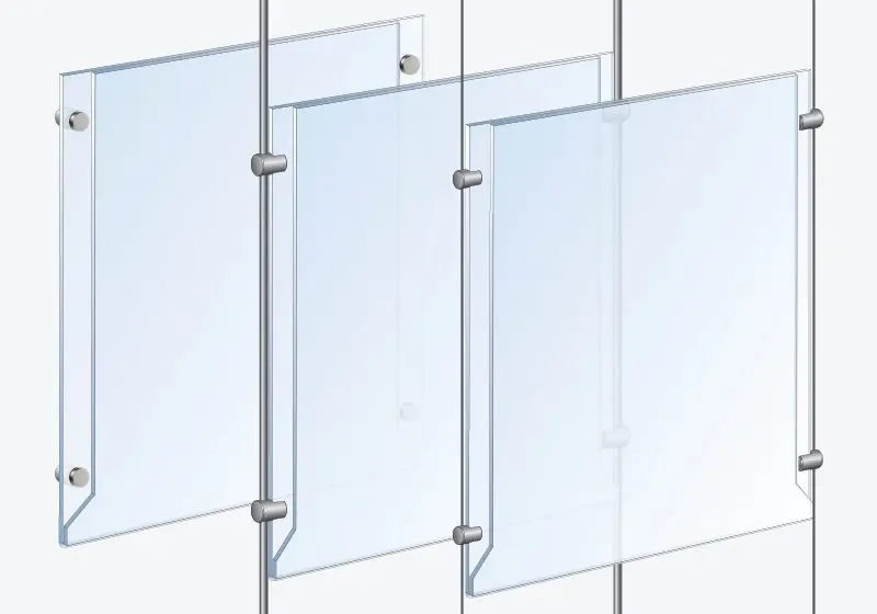 Acrylic Holder Mounting — Hardware Options | Nova Display Systems