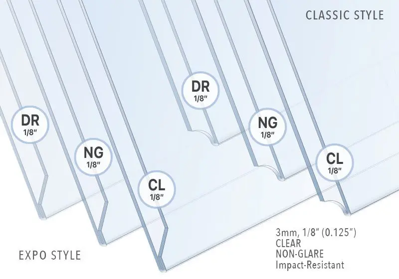 Acrylic Holder Finish — Thickness and Material Type | Nova Display Systems