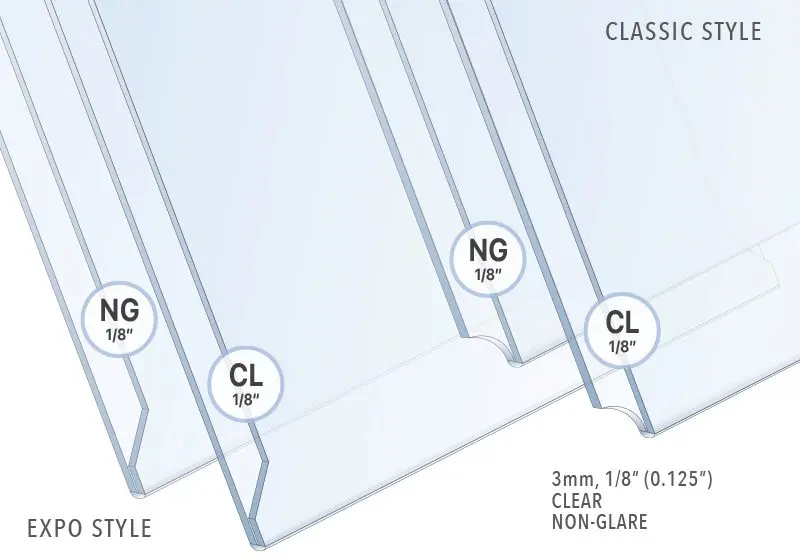 Acrylic Holder Finish — Thickness and Material Type | Nova Display Systems