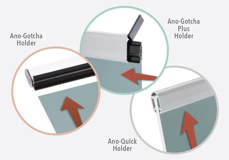 Aluminum Graphic Holders — Load Options | Nova Display Systems