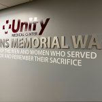 H1013 — World War II Veteran Memorial Wall Display Suspended with Rod Systems