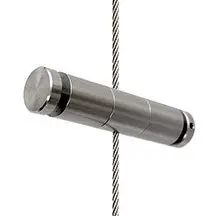 Dual-Grip Cable Standoffs with Wide-Projection | 3mm Hanging Cable System Stainless Steel