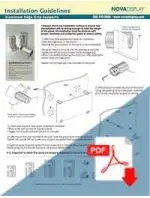 How to Install WGS Series Aluminum Edge-Grip Supports