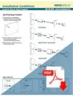 WM, WSM & WSO Series Generic Sign/Panel Standoff Support Install